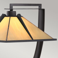 Quoizel Pomeroy Tiffany Tischlampe E27 Westliche Bronze 2