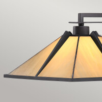 Quoizel Pomeroy Tiffany Tischlampe E27 Westliche Bronze 3