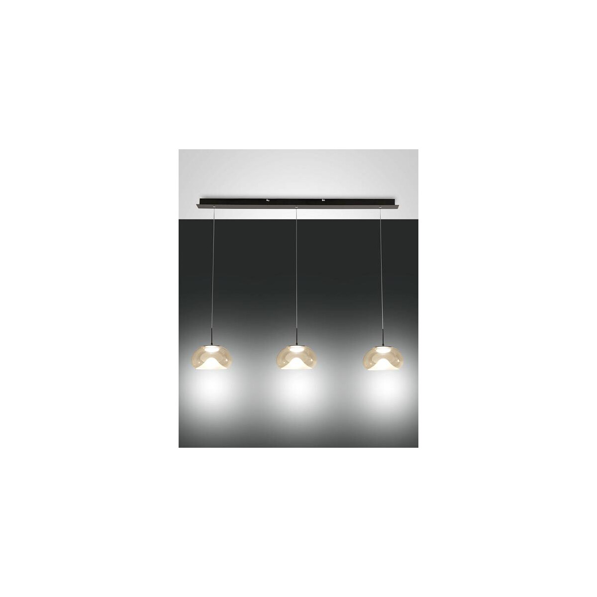 Fabas Luce 3755-48-365 Brena Pendelleuchten 30W Cognac