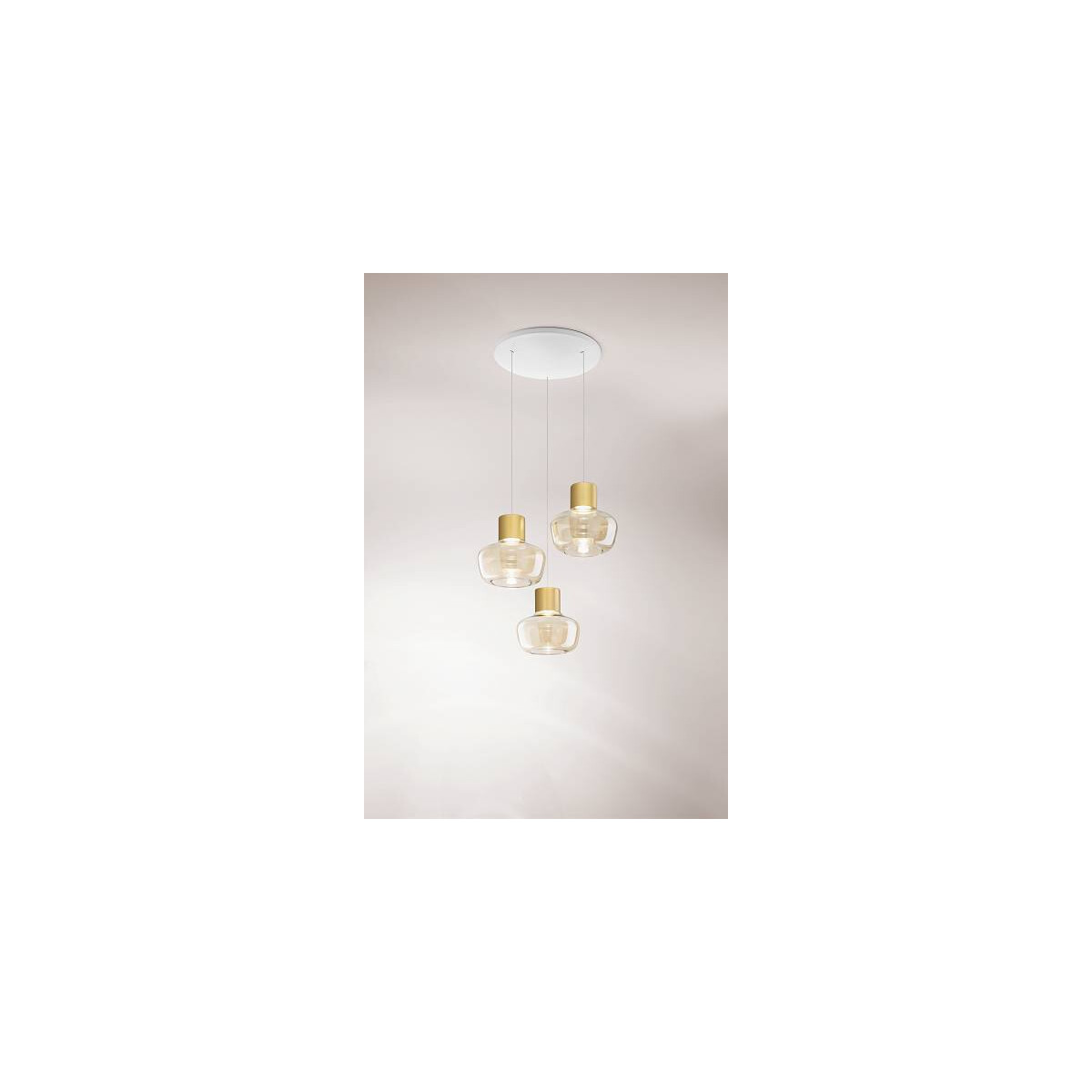 Fabas Luce 3767-47-365 Kino Pendelleuchten 36W Cognac