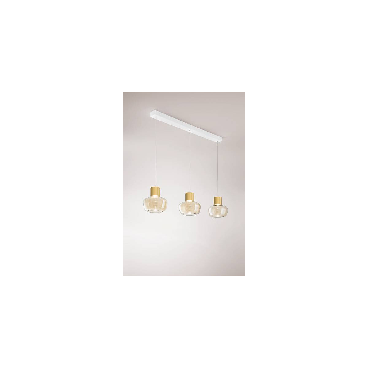 Fabas Luce 3767-48-365 Kino Pendelleuchten 36W Cognac