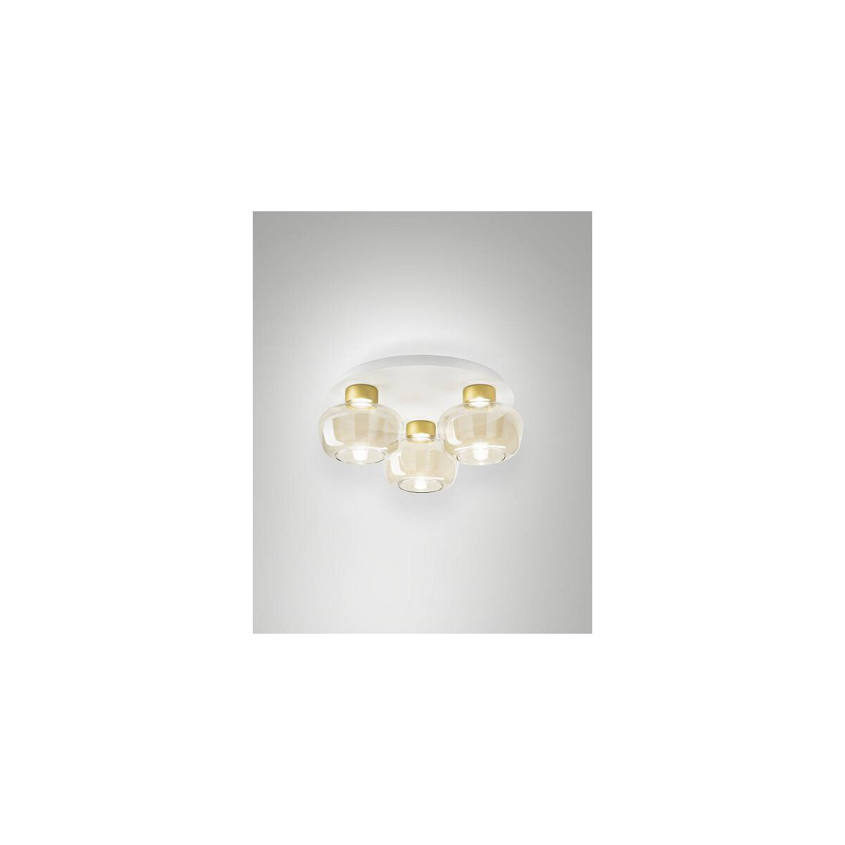 Fabas Luce 3767-65-365 Kino Deckenleuchten 36W Cognac