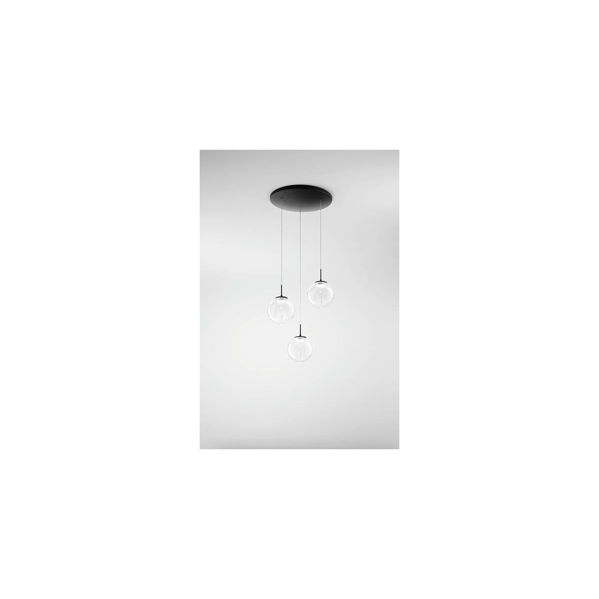 Fabas Luce 3770-47-372 Ariel Pendelleuchten 21W Transparent/Tropfen