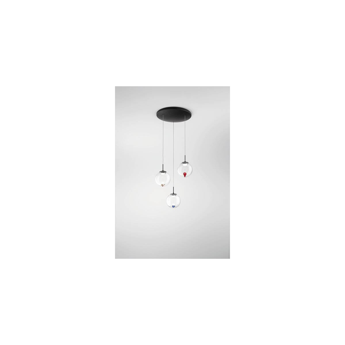 Fabas Luce 3770-47-373 Ariel Pendelleuchten 21W Transparent/gemischt