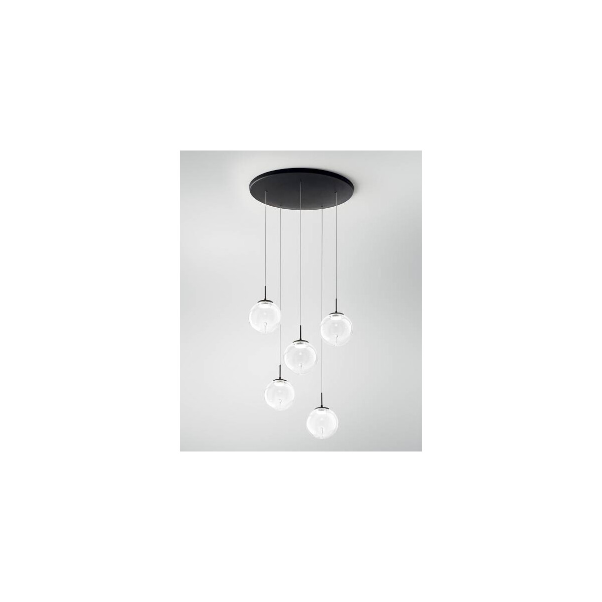 Fabas Luce 3770-49-372 Ariel Pendelleuchten 35W Transparent/Tropfen