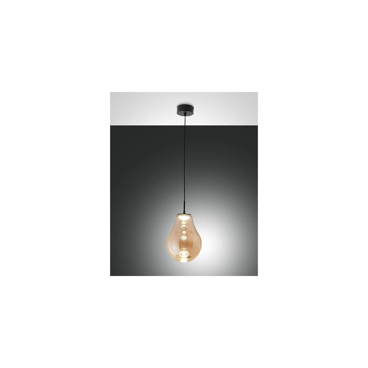 Fabas Luce 3772-40-125 Noa Pendelleuchten 14W Amber