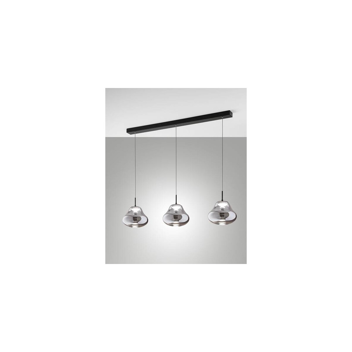 Fabas Luce 3774-48-126 Deva Pendelleuchten 42W Grau transparent