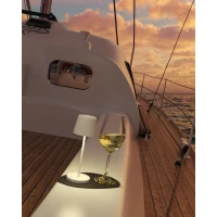 Sompex MONACO weiss Akku-Tischleuchte 3