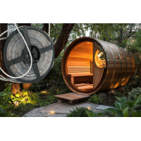 Fasssauna LED Strip warmweiss Wasser - u gallery