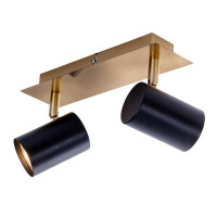 Näve 2er Wand- und Deckenleuchten FRIDA schwarz / gold 