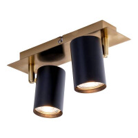 Näve 2er Wand- und Deckenleuchten FRIDA schwarz / gold 