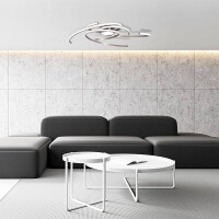 Näve LED Deckenleuchte RADON silber 2