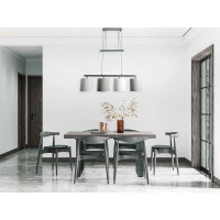 Näve 4er Pendelleuchte Tilde l: 86cm grau/weiß 3