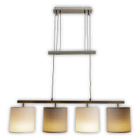 Näve 4er Pendelleuchte Tilde l: 86cm grau/weiß 5