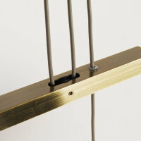 Näve 4er Pendelleuchte Tilde l: 86cm braun/beige 7
