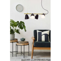 Näve 4er-Pendelleuchte Triton l: 61cm schwarz 2
