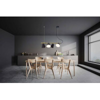 Näve 4er-Pendelleuchte Triton l: 61cm schwarz 3