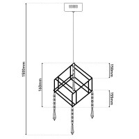 Näve LED Pendelleuchte Araneus chrom 6117842 6