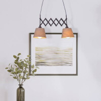 Näve Scherenpendelleuchte Adrienne max. b: 35-57cm natu