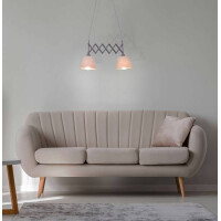 Näve Scherenpendelleuchte Adrienne max. b: 35-57cm natu