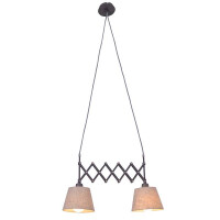 Näve Scherenpendelleuchte Adrienne max. b: 35-57cm natu