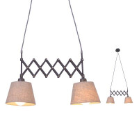 Näve Scherenpendelleuchte Adrienne max. b: 35-57cm natu
