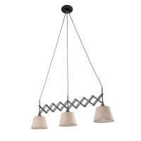 Näve Scherenpendelleuchte Adrienne max. b: 52-100cm nat