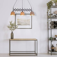 Näve Scherenpendelleuchte Adrienne max. b: 52-100cm nat