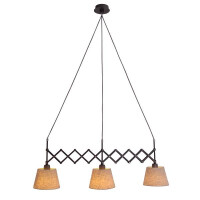 Näve Scherenpendelleuchte Adrienne max. b: 52-100cm nat
