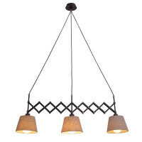 Näve Scherenpendelleuchte Adrienne max. b: 52-100cm nat