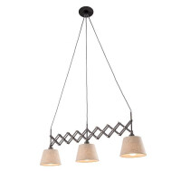 Näve Scherenpendelleuchte Adrienne max. b: 52-100cm nat