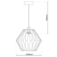 Näve Metall-Pendelleuchte Fyn d:40cm silberfarben 8