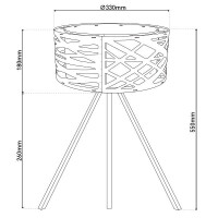 Näve Tischleuchte Finja mit Bambus h: 55cm 6