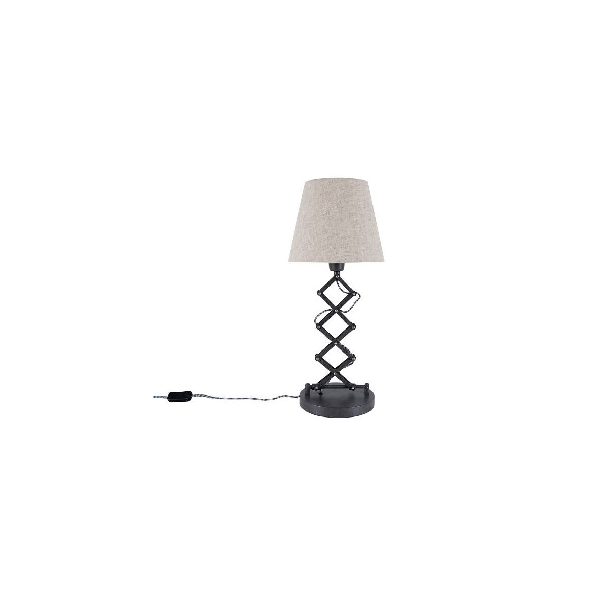 Näve Scherentischleuchte Adrienne h: 71cm natur