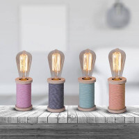 Näve Tischleuchte Max pink/weiß h: 12cm 3