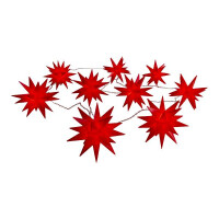Näve 9er-Outdoor-LED-Weihnachtslichterkette 3D-Sterne /