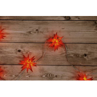 Näve 9er-Outdoor-LED-Weihnachtslichterkette 3D-Sterne /