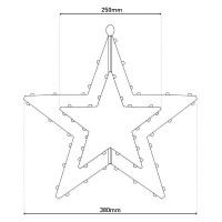 Näve LED-Outdoor-Weihnachtsleuchte Stern D: 40 cm 8