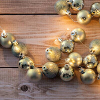 Näve LED-Outdoor-Weihnachtslichterkette l: 250cm gold 3