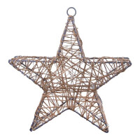 Näve 2er-Set LED-Weihnachtsdeko Metallstern D: 25 cm 2
