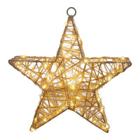 Näve 2er-Set LED-Weihnachtsdeko Metallstern D: 25 cm 4