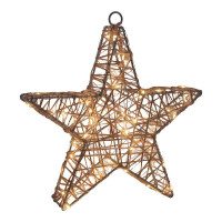 Näve 2er-Set LED-Weihnachtsdeko Metallstern D: 25 cm 5