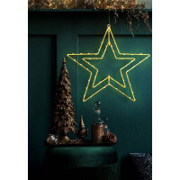 Näve LED-Outdoor-Weihnachtsleuchte Stern D: 40 cm golde