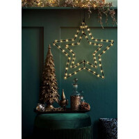 Näve LED-Outdoor-Weihnachtsleuchte Stern D: 40 cm golde