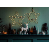 Näve LED-Outdoor-Weihnachtsleuchte Stern D: 40 cm golde