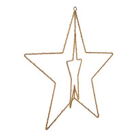 Näve LED-Outdoor-Weihnachtsleuchte Stern D: 40 cm golde