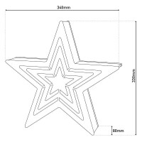 Näve LED-Weihnachtsdeko Stern H: 33 cm 8