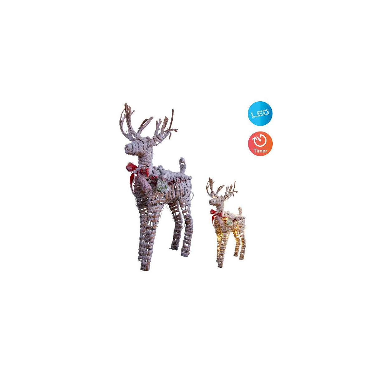 Näve LED-Weihnachtsdeko RENTIER