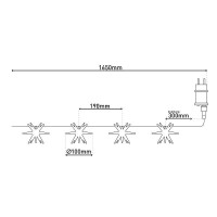 Näve 10er-LED-Lichterkette 3D-STERNE 8