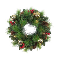 Näve LED-Weihnachtskranz NOEL gold 5